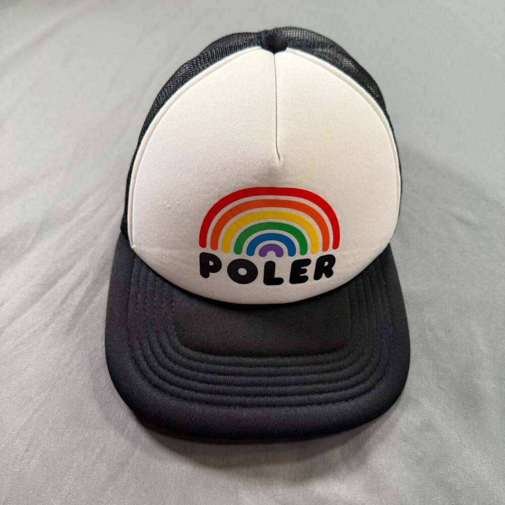 Poler Stuff Rainbow Logo Camp Vibes Trucker Hat